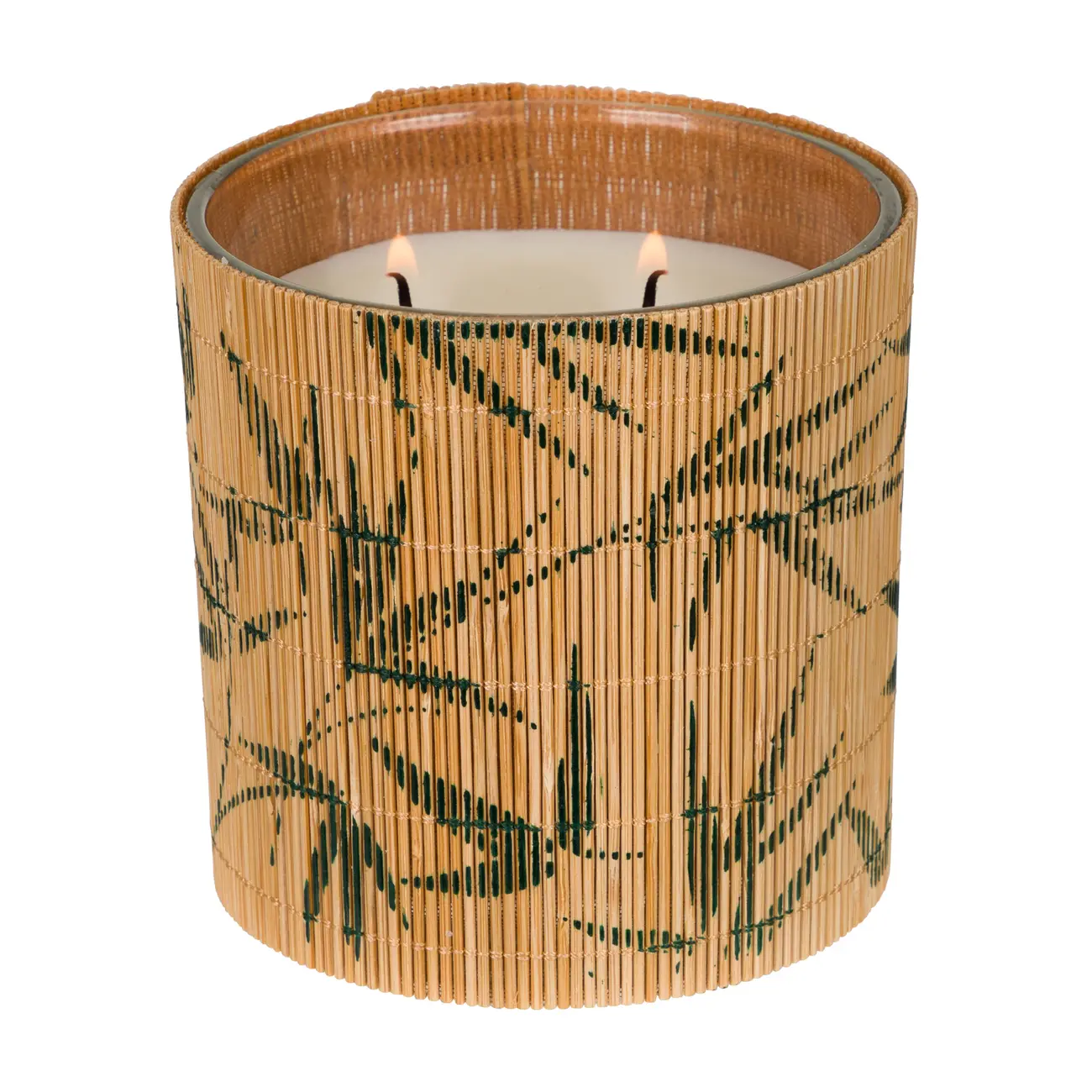 VELA 10 CM ARÁLIA - BAMBU/BRANCO - Foto 2
