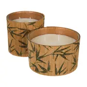 VELA 10 CM ARÁLIA - BAMBU/BRANCO - Foto 4