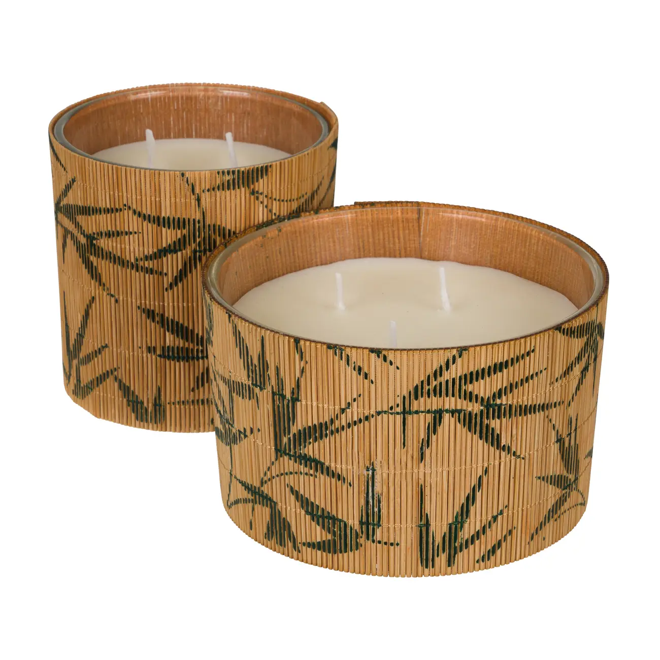 VELA 10 CM ARÁLIA - BAMBU/BRANCO - Foto 4
