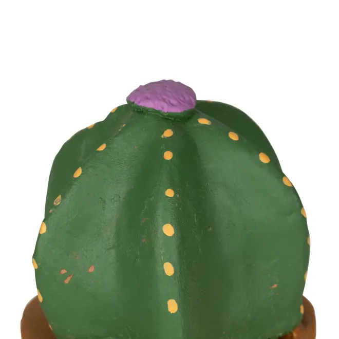 ADORNO MESA COROA DE FRADE COM 3 CACTOS - VERDE/TERRACOTA - Foto 4