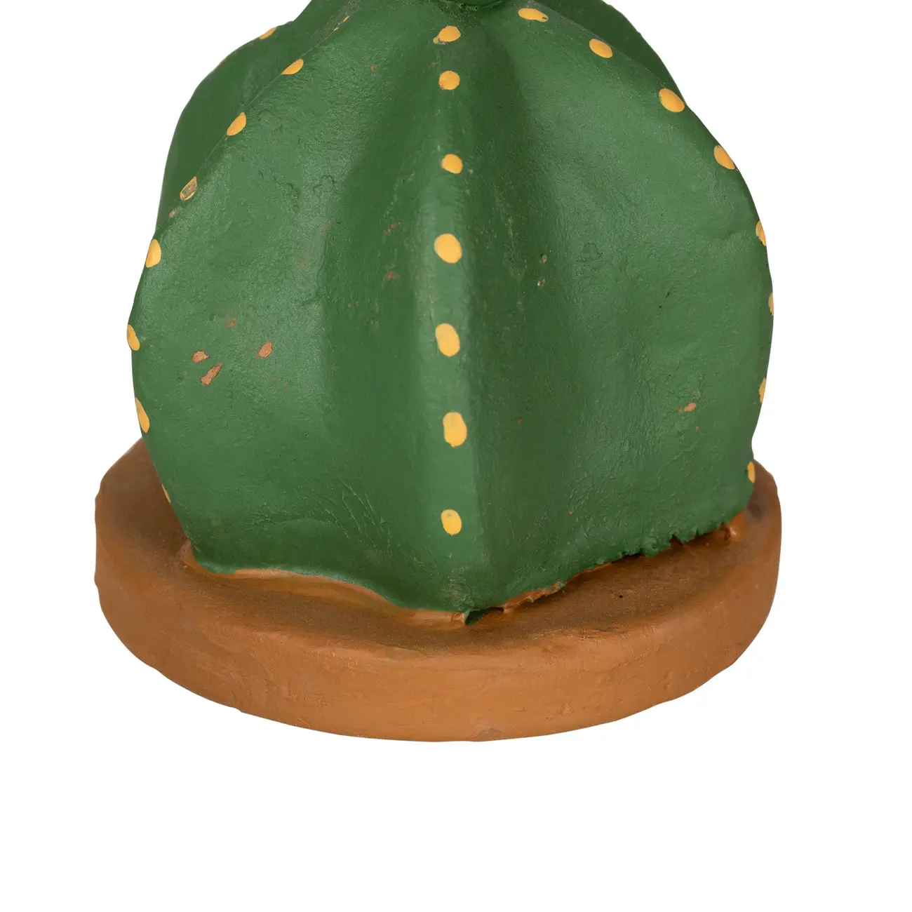 ADORNO MESA COROA DE FRADE COM 3 CACTOS - VERDE/TERRACOTA - Foto 5