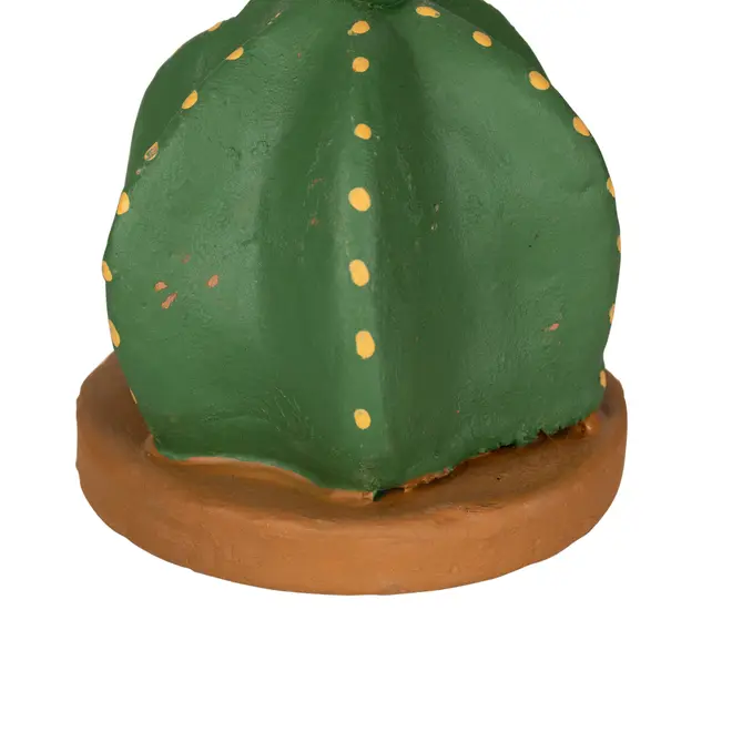 ADORNO MESA COROA DE FRADE COM 3 CACTOS - VERDE/TERRACOTA - Foto 5