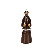 ADORNO MESA 14 CM SÃO FRANCISCO DE ASSIS - MARROM/MULTICOR - Foto 1