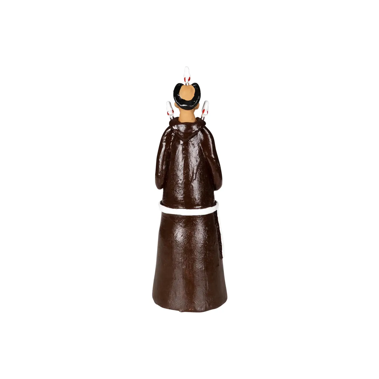 ADORNO MESA 14 CM SÃO FRANCISCO DE ASSIS - MARROM/MULTICOR - Foto 4