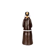 ADORNO MESA 14 CM SÃO FRANCISCO DE ASSIS - MARROM/MULTICOR - Foto 4