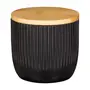 PORTA-ALGODÃO WARRI - PRETO/BAMBU - Foto 1