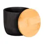 PORTA-ALGODÃO WARRI - PRETO/BAMBU - Foto 2
