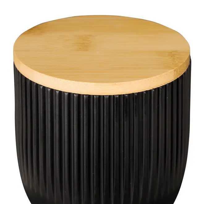 PORTA-ALGODÃO WARRI - PRETO/BAMBU - Foto 3