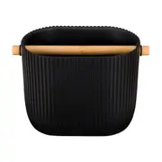 PORTA-UTENSÍLIOS WARRI - PRETO/BAMBU - Foto 1