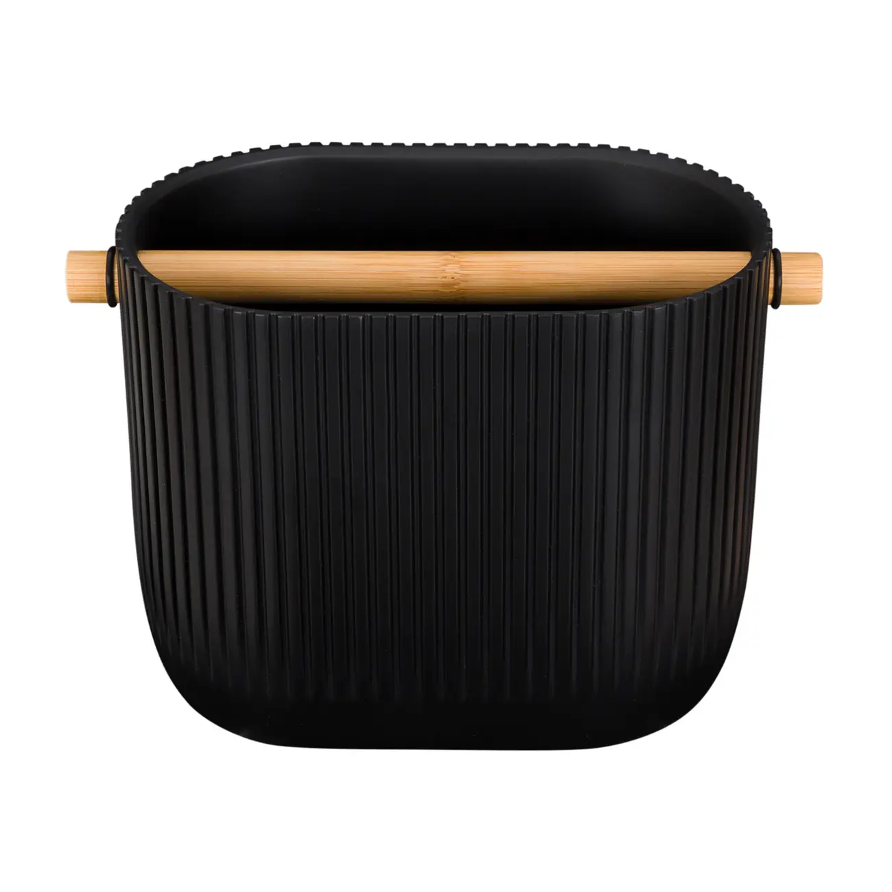 PORTA-UTENSÍLIOS WARRI - PRETO/BAMBU - Foto 1
