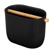 PORTA-UTENSÍLIOS WARRI - PRETO/BAMBU - Foto 2