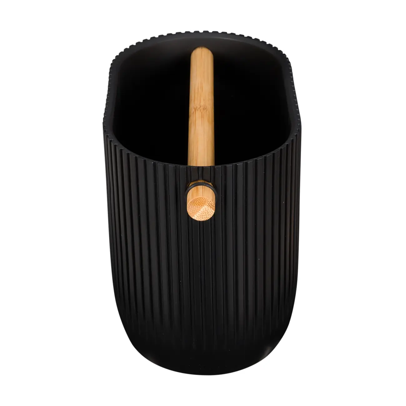 PORTA-UTENSÍLIOS WARRI - PRETO/BAMBU - Foto 3