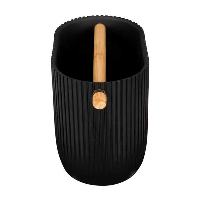 PORTA-UTENSÍLIOS WARRI - PRETO/BAMBU - Foto 3