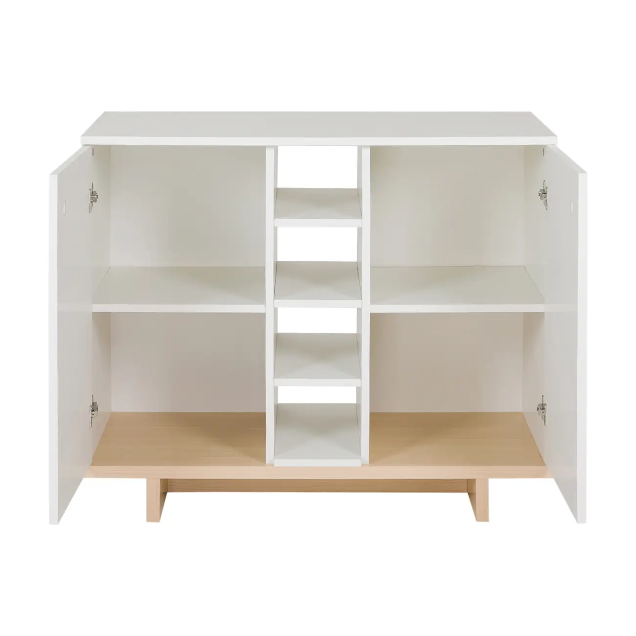BUFFET 2 PORTAS 90 CM X 39 CM STAND - BRANCO/NATURAL WASHED - Foto 3