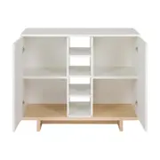 BUFFET 2 PORTAS 90 CM X 39 CM STAND - BRANCO/NATURAL WASHED - Foto 3