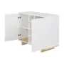 BUFFET 2 PORTAS 90 CM X 39 CM STAND - BRANCO/NATURAL WASHED - Foto 4