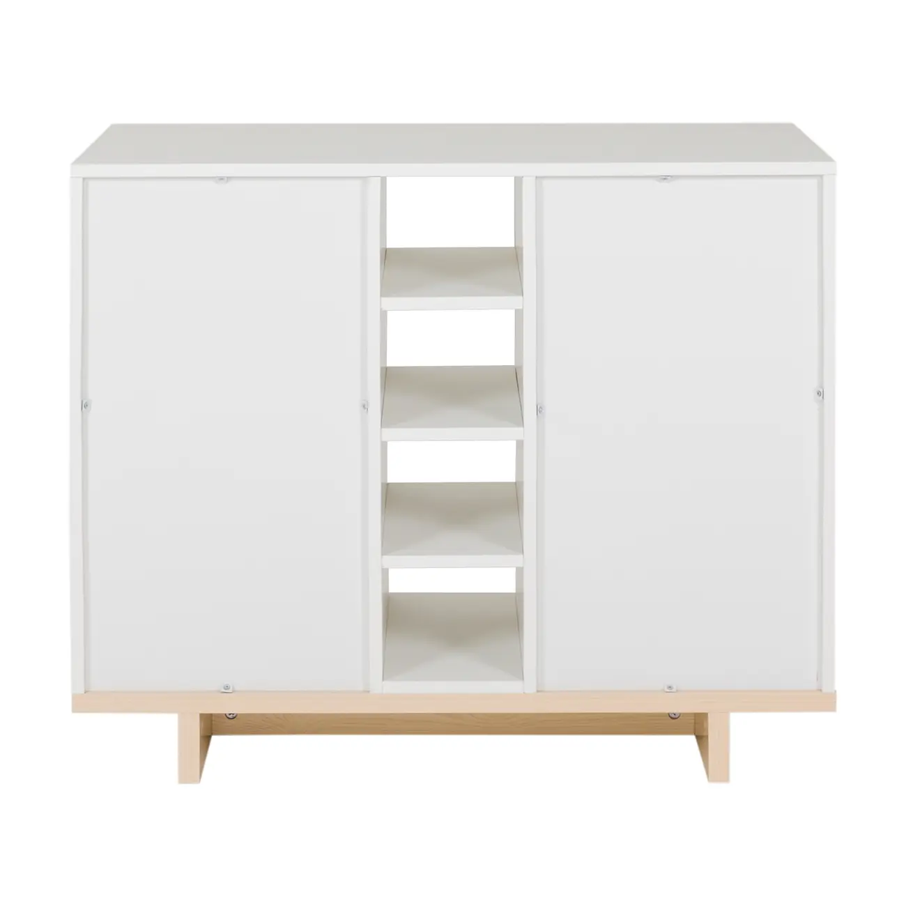 BUFFET 2 PORTAS 90 CM X 39 CM STAND - BRANCO/NATURAL WASHED - Foto 9