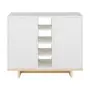 BUFFET 2 PORTAS 90 CM X 39 CM STAND - BRANCO/NATURAL WASHED - Foto 9