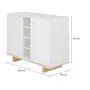 BUFFET 2 PORTAS 90 CM X 39 CM STAND - BRANCO/NATURAL WASHED - Foto 10
