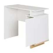 ESCRIVANINHA 1 PORTA 90 CM X 40 CM STAND - BRANCO/NATURAL WASHED - Foto 4