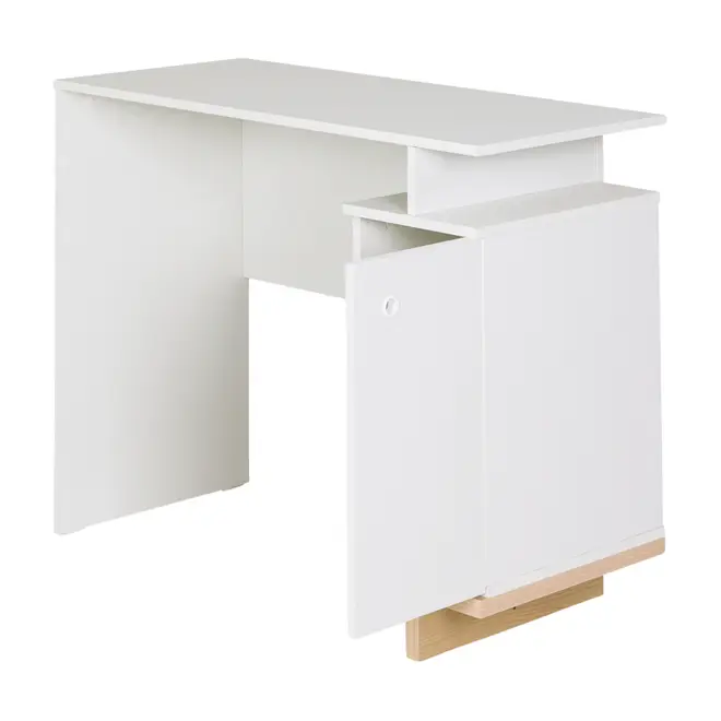 ESCRIVANINHA 1 PORTA 90 CM X 40 CM STAND - BRANCO/NATURAL WASHED - Foto 4