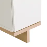 ESCRIVANINHA 1 PORTA 90 CM X 40 CM STAND - BRANCO/NATURAL WASHED - Foto 8