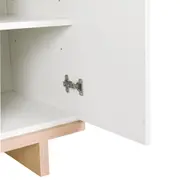 ESCRIVANINHA 1 PORTA 90 CM X 40 CM STAND - BRANCO/NATURAL WASHED - Foto 9