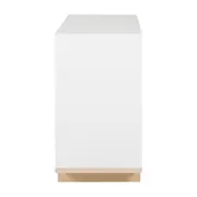 CÔMODA 3 GAVETAS 80 CM X 39 CM STAND - BRANCO/NATURAL WASHED - Foto 5