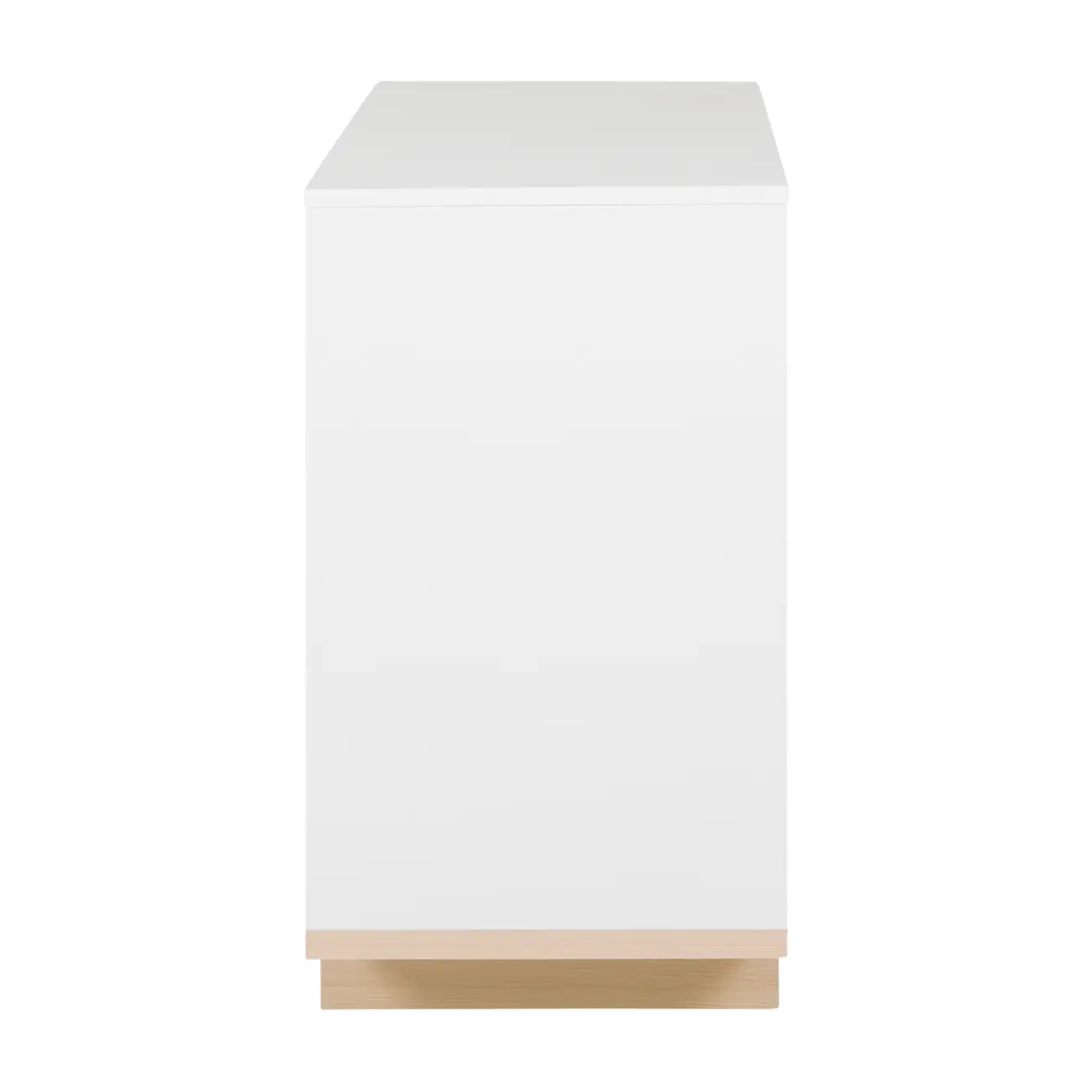CÔMODA 3 GAVETAS 80 CM X 39 CM STAND - BRANCO/NATURAL WASHED - Foto 5