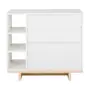 CÔMODA 3 GAVETAS 80 CM X 39 CM STAND - BRANCO/NATURAL WASHED - Foto 9