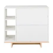CÔMODA 3 GAVETAS 80 CM X 39 CM STAND - BRANCO/NATURAL WASHED - Foto 9