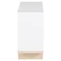 MESA LATERAL 25 CM X 60 CM STAND - BRANCO/NATURAL WASHED - Foto 4