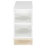 MESA LATERAL 25 CM X 60 CM STAND - BRANCO/NATURAL WASHED - Foto 5