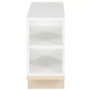 MESA LATERAL 25 CM X 60 CM STAND - BRANCO/NATURAL WASHED - Foto 5