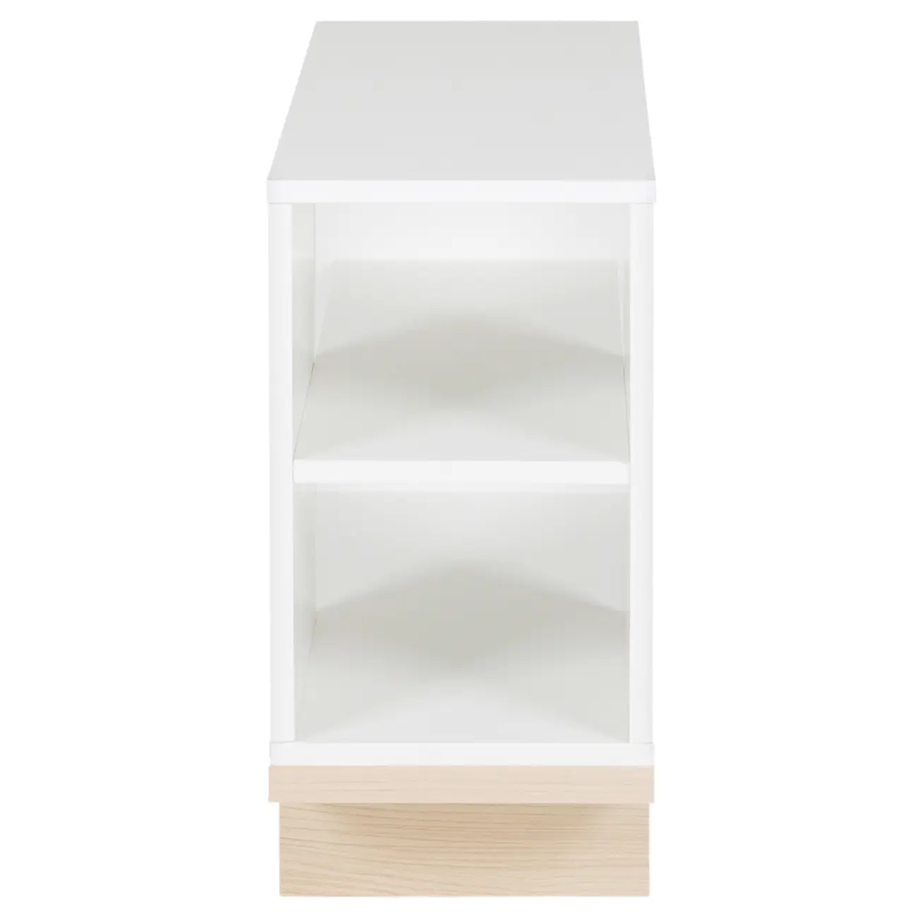 MESA LATERAL 25 CM X 60 CM STAND - BRANCO/NATURAL WASHED - Foto 5