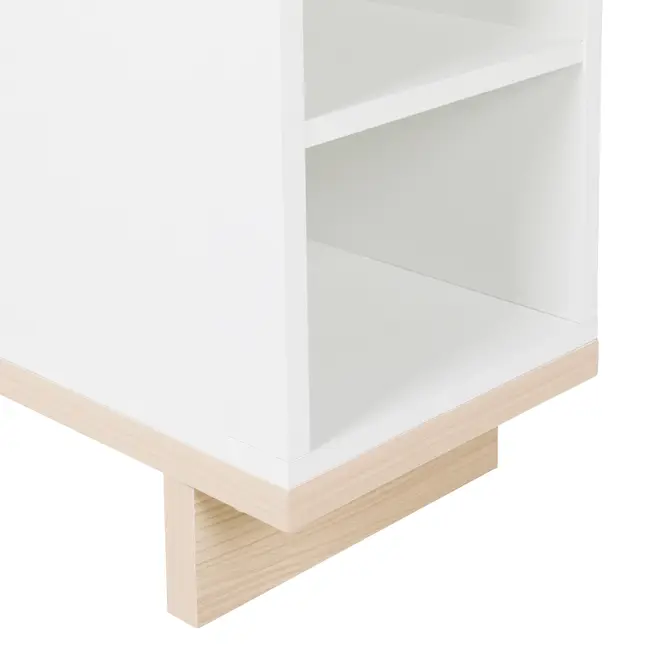 MESA LATERAL 25 CM X 60 CM STAND - BRANCO/NATURAL WASHED - Foto 7