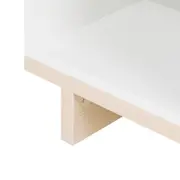 MESA LATERAL 25 CM X 60 CM STAND - BRANCO/NATURAL WASHED - Foto 8