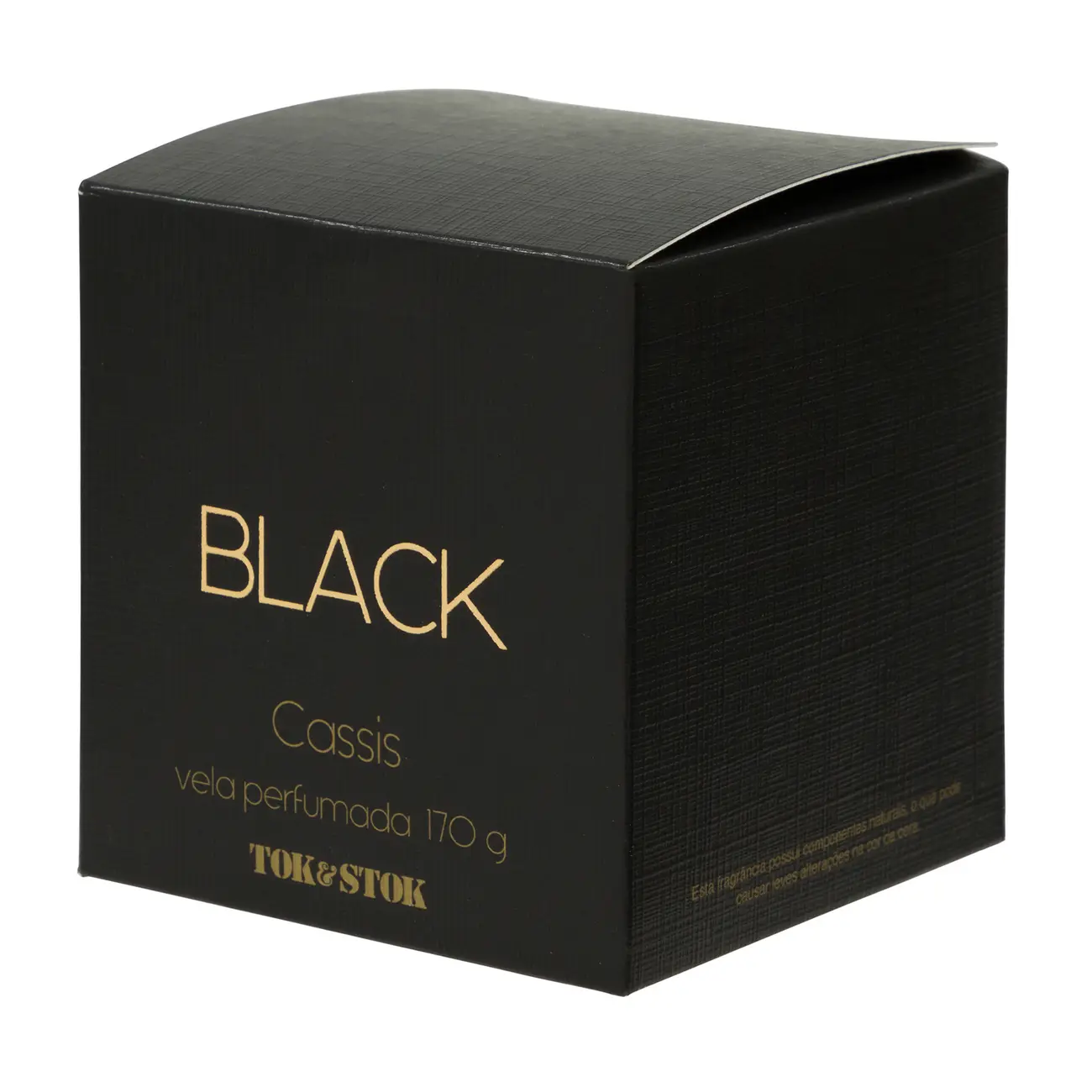 VELA PERFUMADA POTE CASSIS BLACK - PRETO/OURO - Foto 3