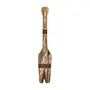 ADORNO DE PAREDE 71 CM BAÍA REMO - BRANCO/PAULOWNIA - Foto 1