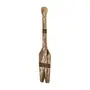 ADORNO DE PAREDE 71 CM BAÍA REMO - BRANCO/PAULOWNIA - Foto 2