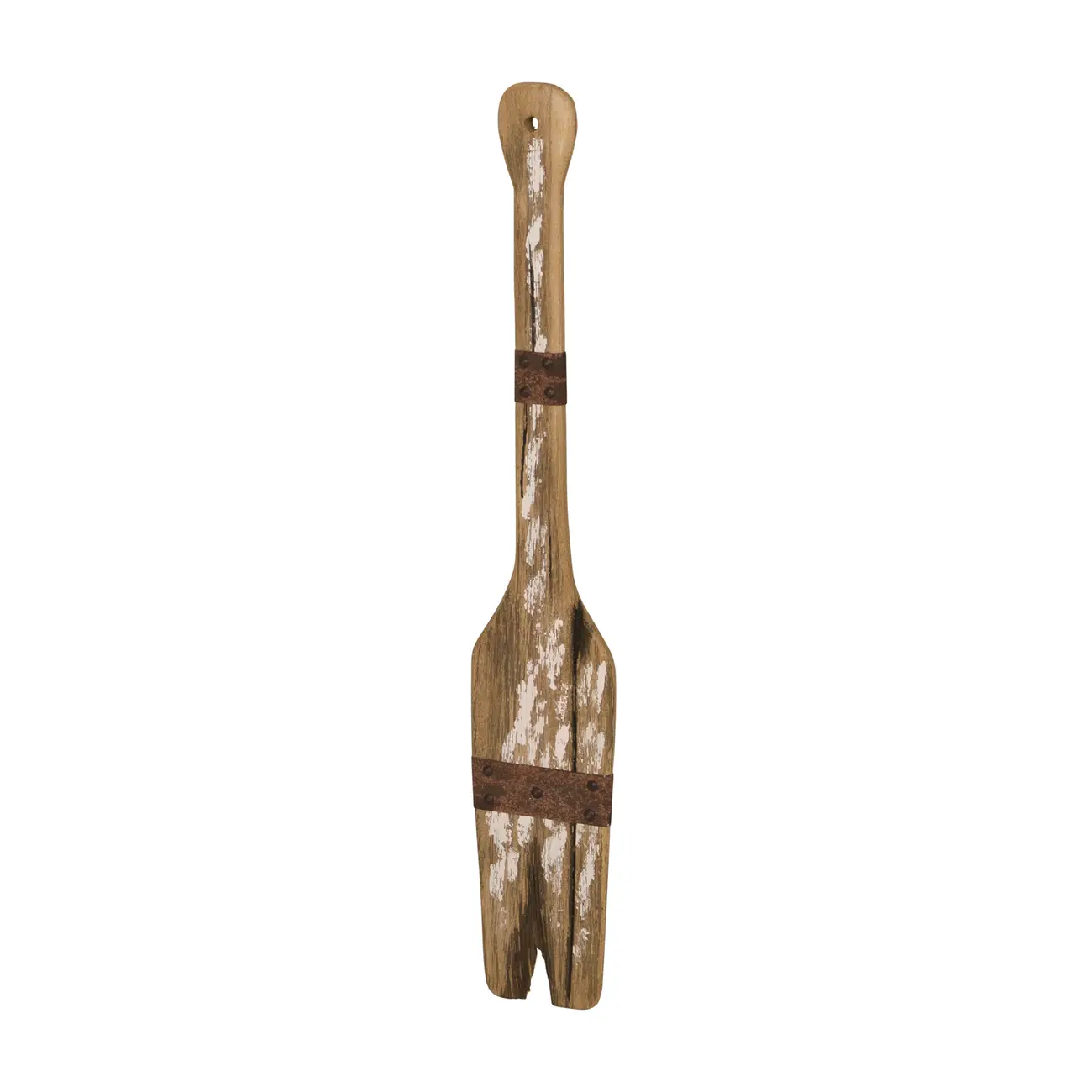 ADORNO DE PAREDE 71 CM BAÍA REMO - BRANCO/PAULOWNIA - Foto 2