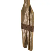 ADORNO DE PAREDE 71 CM BAÍA REMO - BRANCO/PAULOWNIA - Foto 4