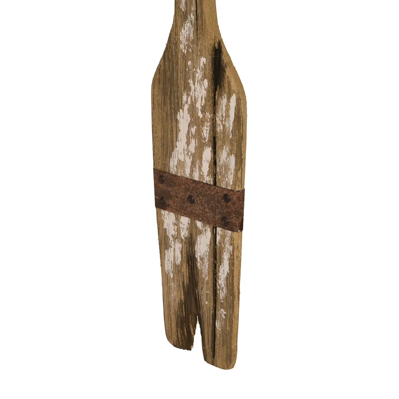 ADORNO DE PAREDE 71 CM BAÍA REMO - BRANCO/PAULOWNIA - Foto 4