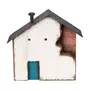 ADORNO MESA CASINHA DA VILA 20 CM BAÍA - GRAFITE/BRANCO - Foto 1