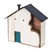 ADORNO MESA CASINHA DA VILA 20 CM BAÍA - GRAFITE/BRANCO - Foto 2