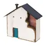 ADORNO MESA CASINHA DA VILA 20 CM BAÍA - GRAFITE/BRANCO - Foto 2