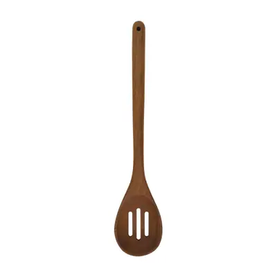 COLHER VAZADA 35 CM ACÁCIA