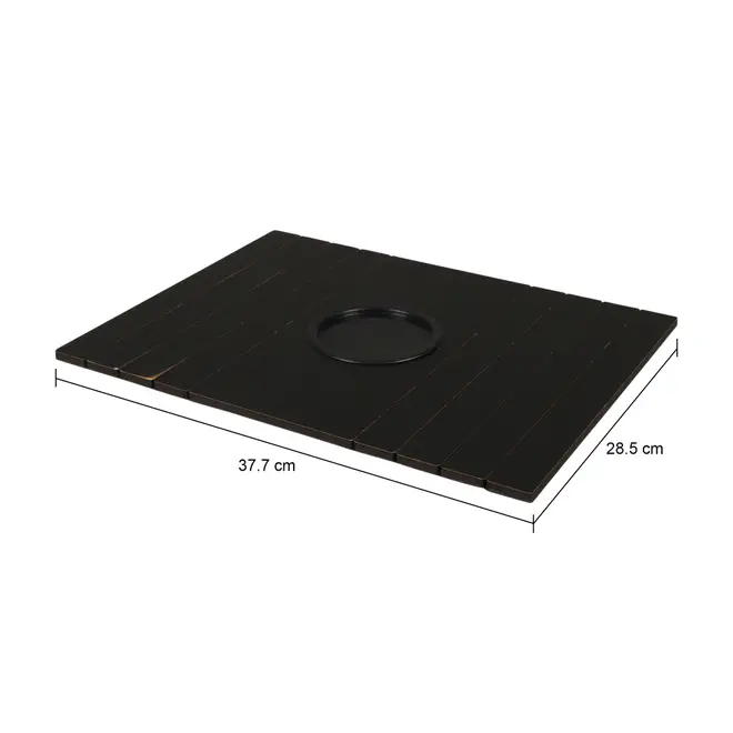 BANDEJA PARA SOFÁ 38 CM X 28 CM LIKELY - PRETO - Foto 8