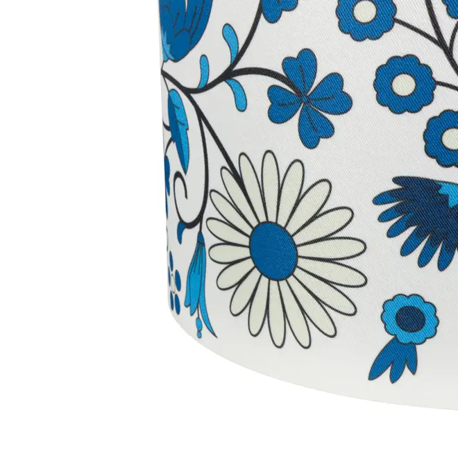 CÚPULA H FOLKSY BLOOM 25 CM X 35 CM - BRANCO/AZUL - Foto 5