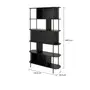 ESTANTE 1 PORTA BASCULANTE 1,04 M X 1,86 M DUNAND - PRETO/PRETO - Foto 12